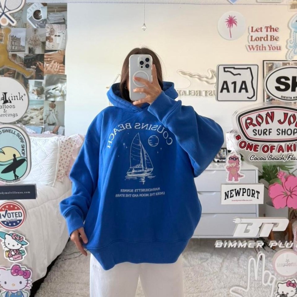 royal blue "cousins beach" the summer I‎ turned pretty hoodie